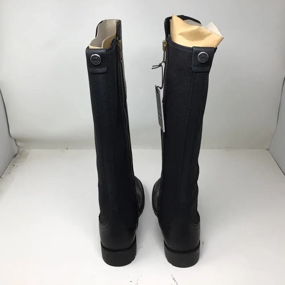 Ariat Womens Sutton II Waterproof Tall Boot Black Leather Size 6.5 Gently Used